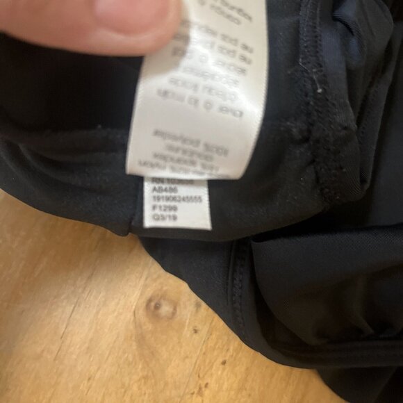 SUGAR COAST by Lolli Swim black Ruffle Scoop Back Swimsuit One Piece size M - Picture 8 of 9